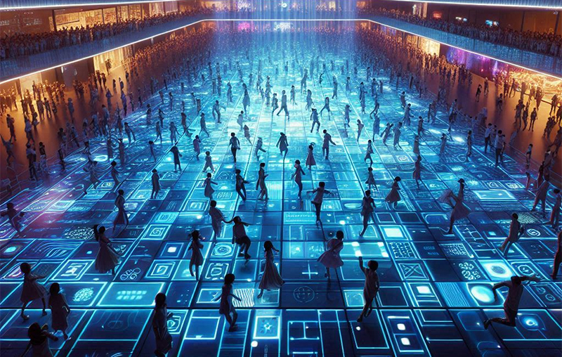 ¿Son personalizables los pisos de video LED?