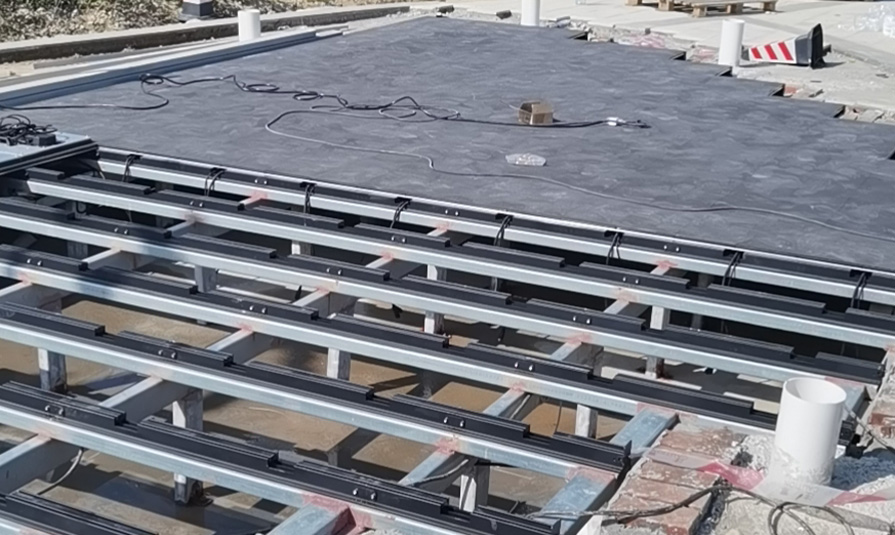 Piso LED interactivo al aire libre de 3.9 mm 895x535