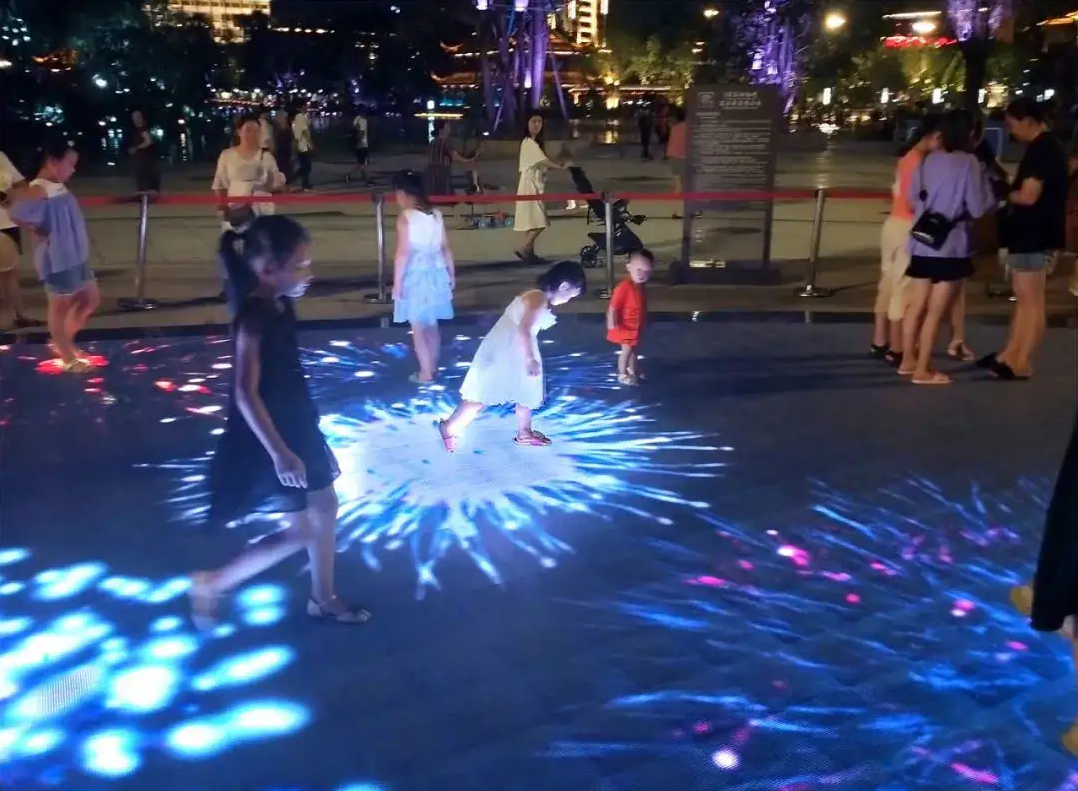 Piso LED al aire libre de alta definici&oacute;n para disco