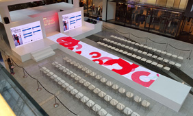 Pantalla del piso LED interior de 6.25 mm 282x169