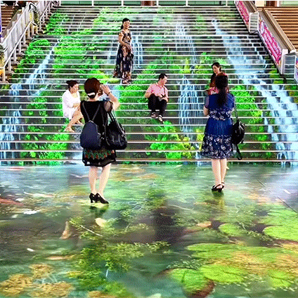 ¿Qué es un piso LED de video?