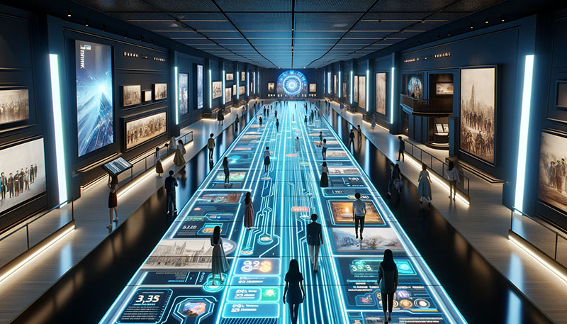 ¿Qué contenido se puede mostrar en un piso LED de video?