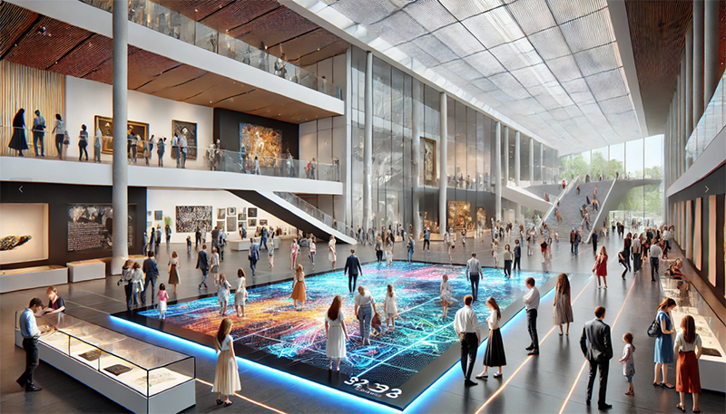 Piso LED del sensor de presi&oacute;n